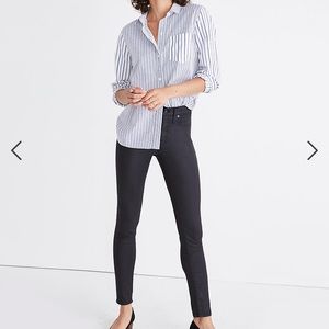 9" High-Rise Skinny Jeans: Coated Edition